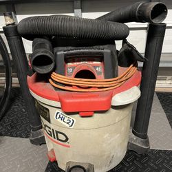 Ridgid Shop Wet Vac 5.0 Hp 12 Gallon Used Works Perfect 