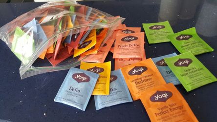 Over 50 new YOGI tea bags. Never used
