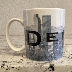 2002 Barista Skyline Series coffee mug Denver Colorado skyline Collectible Rare 16 Oz Mile High City