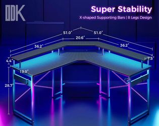 Gaming L shape desk