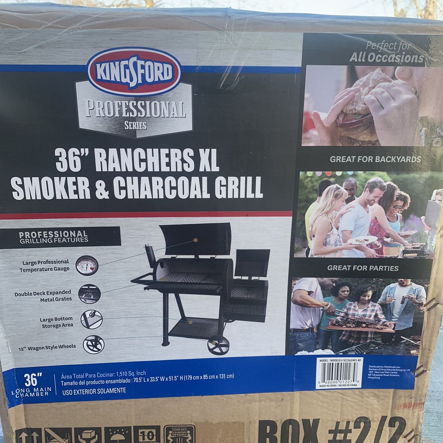 Kingsford 36 Ranchers XL Charcoal Grill And Smoker for Sale in Central Islip NY OfferUp