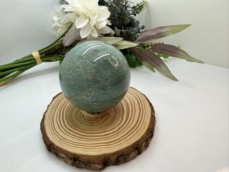 Amazonite Crystal Sphere With High Quality Flash!