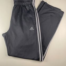 Adidas Men’s Black With Stripes Large Sweatpants