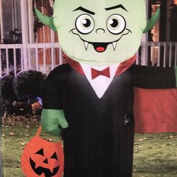 Halloween Inflatable Vampire Ornament For Indoor/Outdoor Display. 