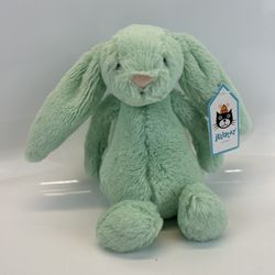 NWT Jellycat SMALL Bashful Apple Bunny Authentic Green Rabbit Plush Mint