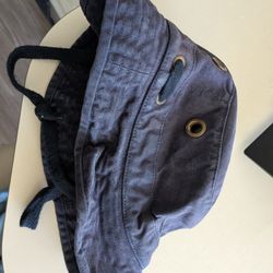 Tilley Navy Blue Bucket Hat with a hidden pocket