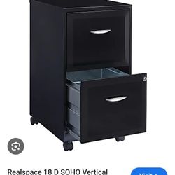 2 Drawer File Cabinet With Wheel And Lock