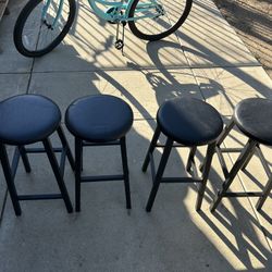 4 Black Stools  