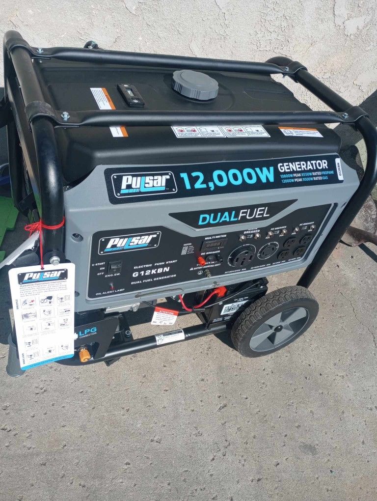 Dual Fuel Generator Pulsar 12000w