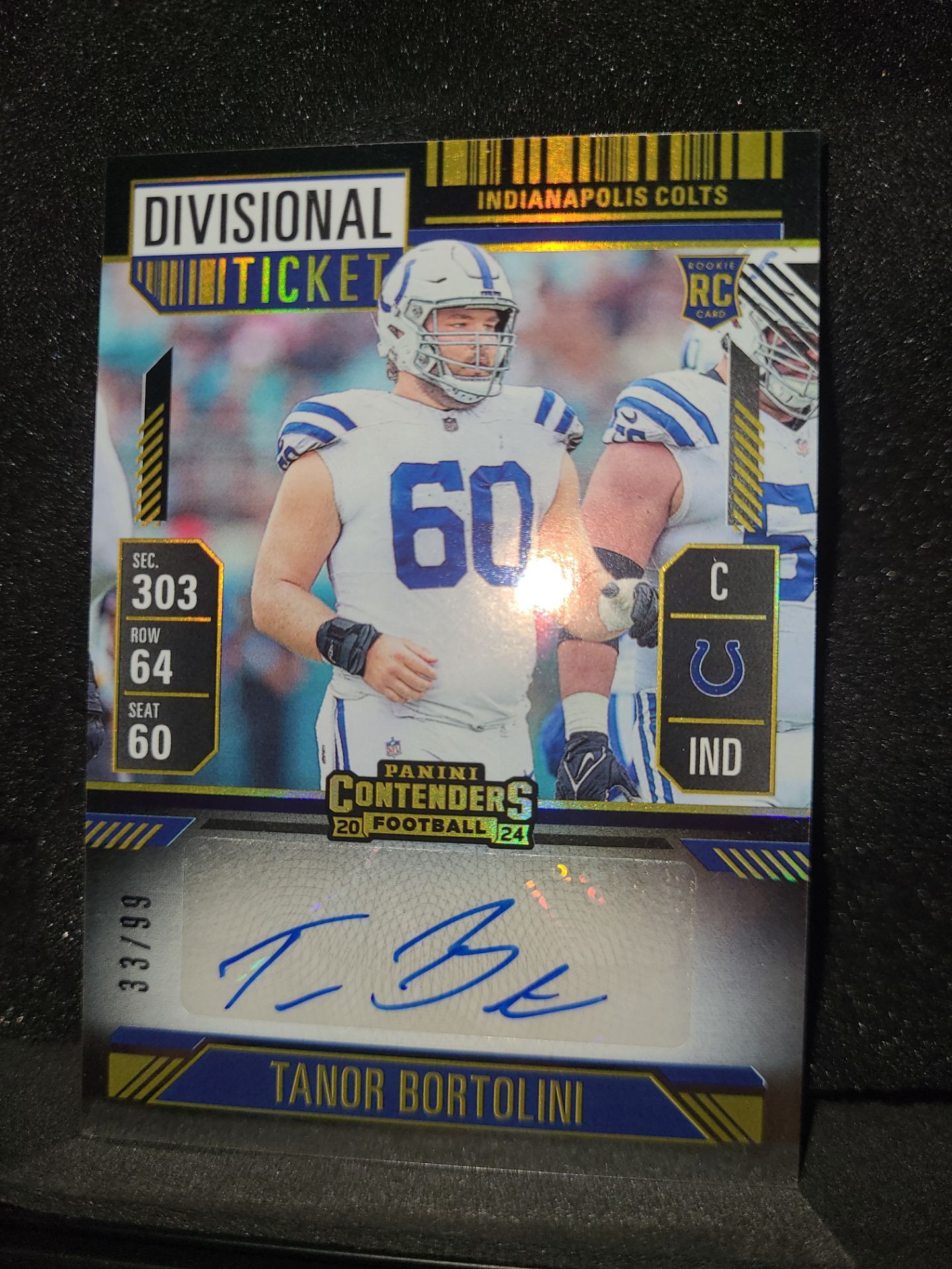 Tanor Bortolini rookie auto /99