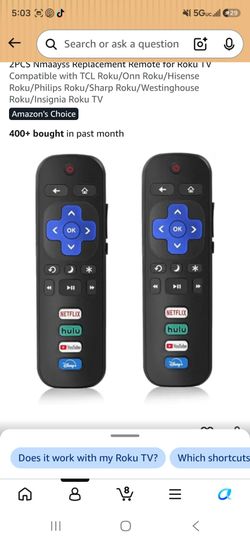 Roku Smart TV Remote Ready to Use! - NEW