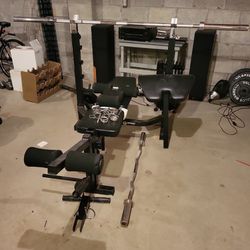 Olympic Weight Bench, Weights and more!