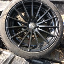 JNC 20x10” Wheels And Tires