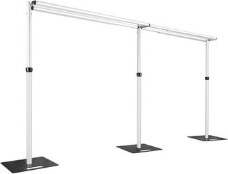 Heavy Duty Backdrop Stand, 10x20Ft Double Crossbar Pipe and Drape Stand Kit, Adjustable Banner Stand, Back Drop Stand for Party Event, Trade Shows & W