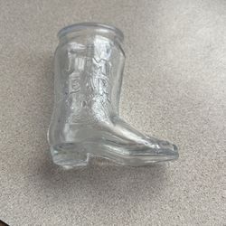 Small Jim Beam Glass Boot