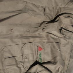 Work Shirt,xl Size 46 " Camisa Pemex Xl