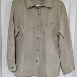 Marsh Landing Suede Leather Shirt Jacket