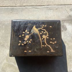 Antique Japanese Wooden Box 1920s