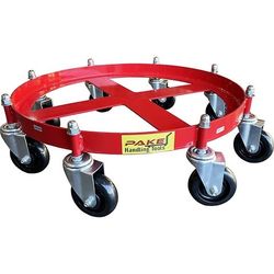 Steel Drum Dolly, 2000 lb. Cap, 55 Gal Drum, 8 Swivel Phenolic Casterss(PAKDL11)