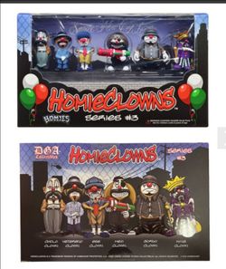 AVAILABLE BRAND NEW 

DGA COLLECTIBLES HOMIE CLOWNS SERIES 3

Asking