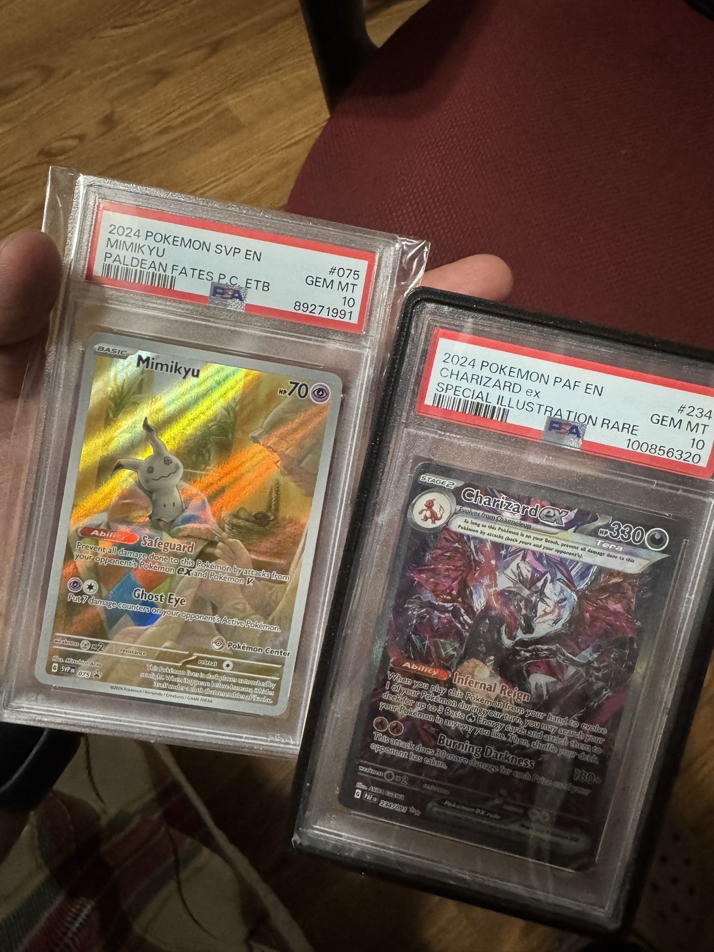Charizard Ex Mimikyu Pokémon Center Both PSA 10