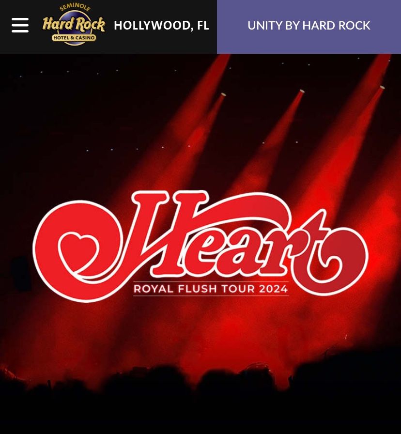 Heart Concert Tickets @ Hard Rock Live 