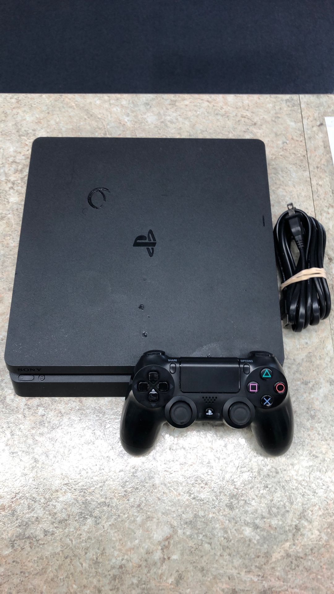 PlayStation 4 Slim 500 GB With All Cords & 1 Wireless Controller (70485740)
