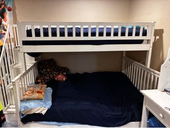 Twin over full bunk bed with trundle