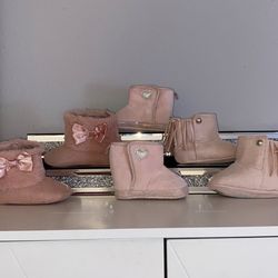 Bundle Baby Girl  Boots / Botas  Rosas Para Bebes