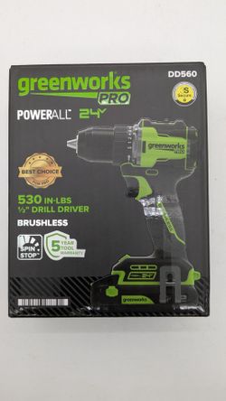 GreenWorks DD560A1 Pro PowerAll 24V 1/2 Brushless Drill Drive