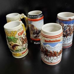 BUDWEISER STEINS 