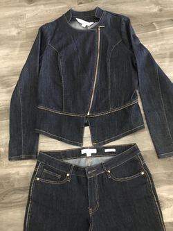 Nicki Minaj , Jacket and pants jean’s