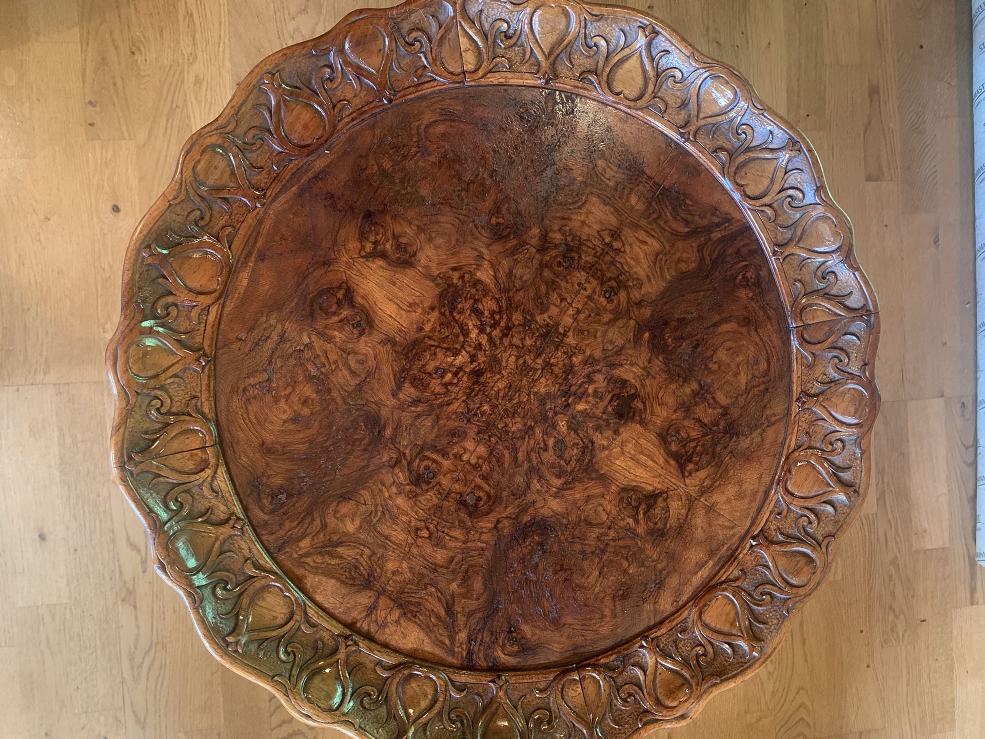 Antique Walnut Pie Crust Table