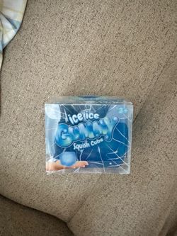 Ice Ice Gummy Squish Cube Gloopy Feel Squeezable Stress Reliever Sensory Toy
