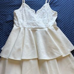 white/cream dress 