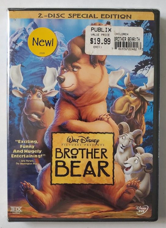 Walt Disney BROTHER BEAR Special Edition 2 DVD Set Kids Animated Movie New