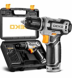 12V Power Battery Drill Set with Small Electric Drills and 3/8-inch Keyless Chuck with Portable Tool Set Gift Box