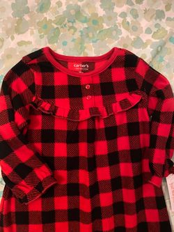 Carter's Baby Girl Buffalo Plaid Dress 18M