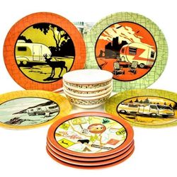 Camp Casual 12 Piece Dishes Set