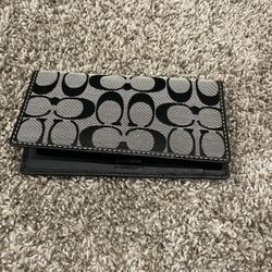 Coach Checkbook Cover