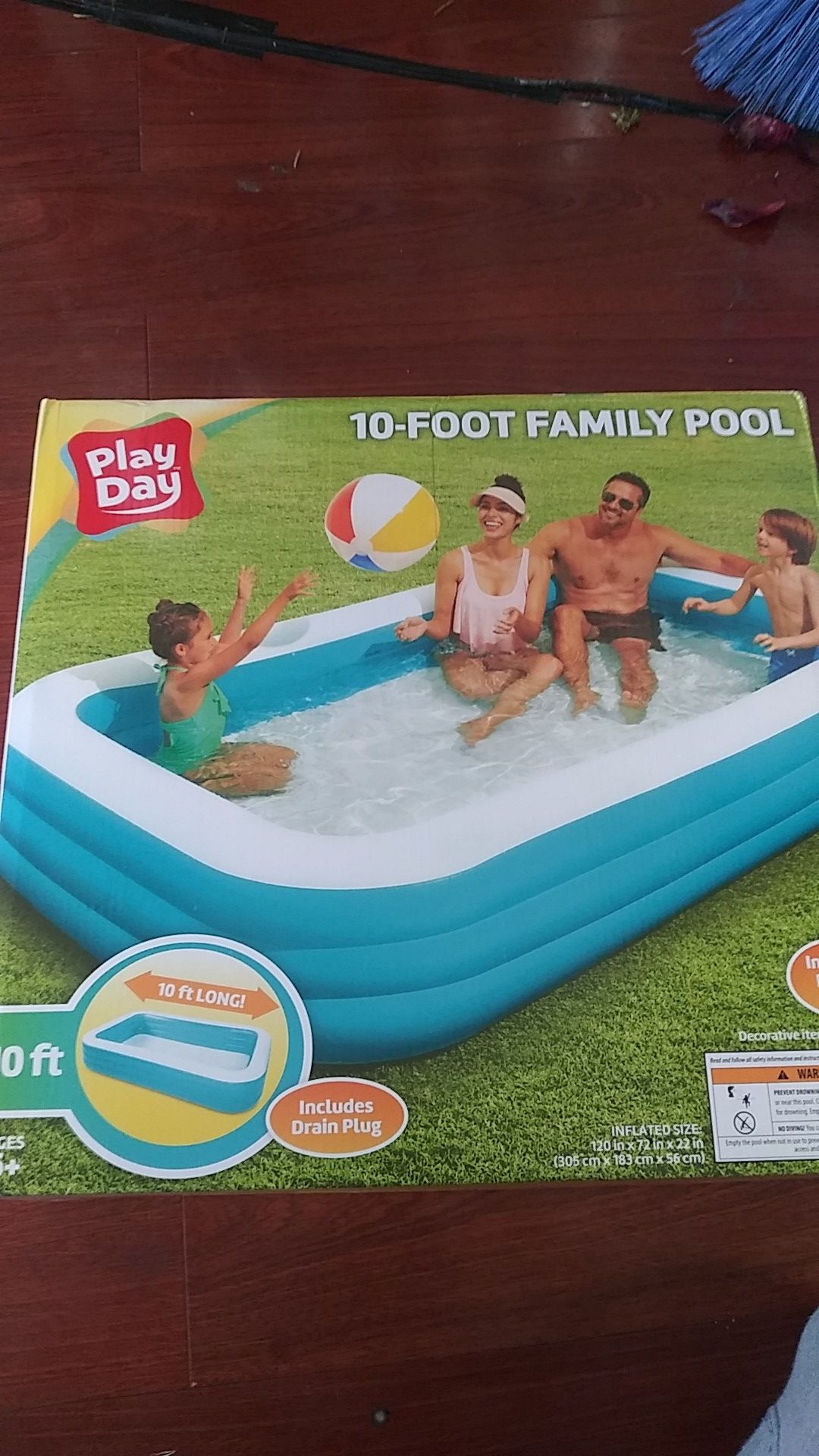 Play day 10 foot family pool