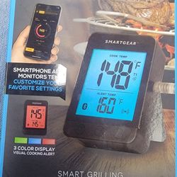 SMARTGEAR Smart Grilling Thermometer Bluetooth wireless Grill to Perfection