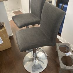 Dark Grey Bar Stools 