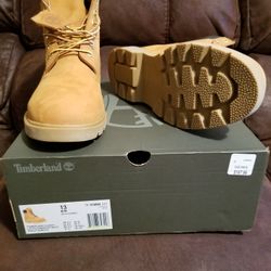 Timberland Classic 6" Waterproof Boot Wheat Nubuck Size 13