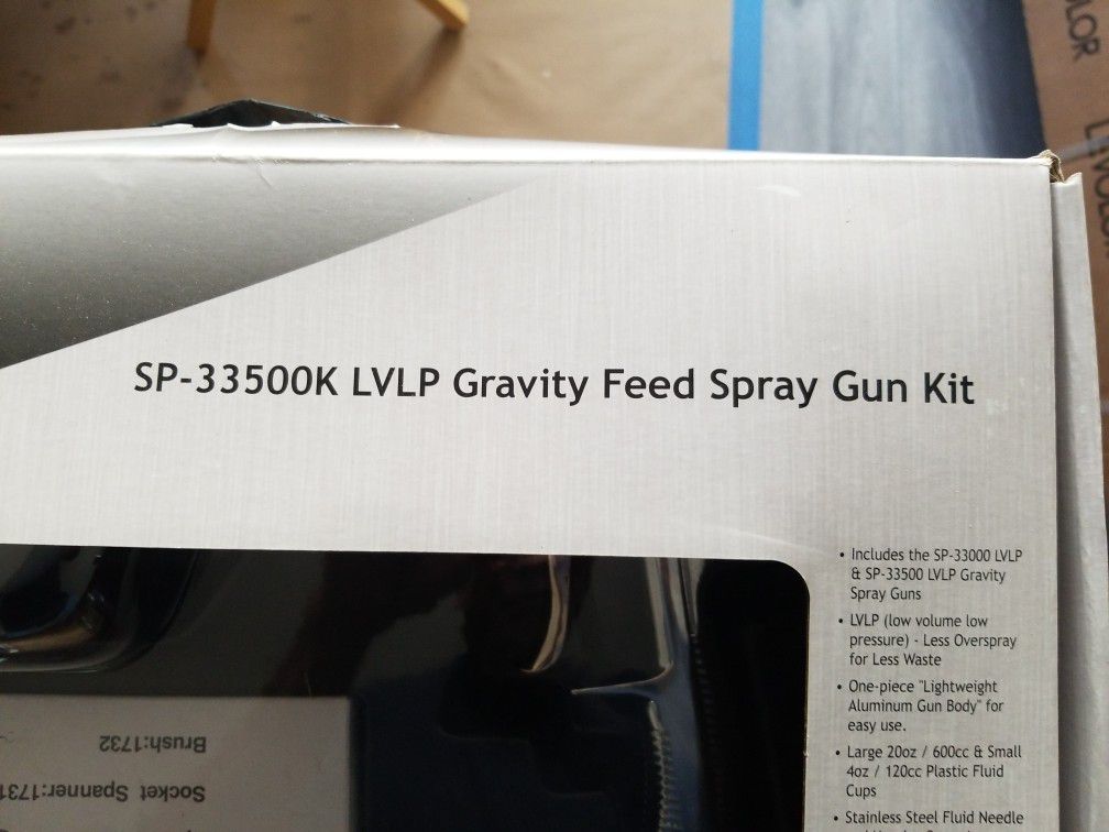 sprayit sp-33500 sp-33500 lvlp gravity feed mini spray gun