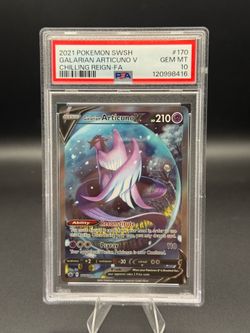 Galarian Articuno V 170/198 PSA 10 Pokemon