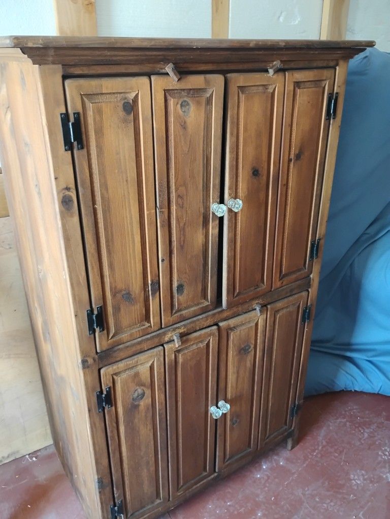 Homemade Pine Cabinet