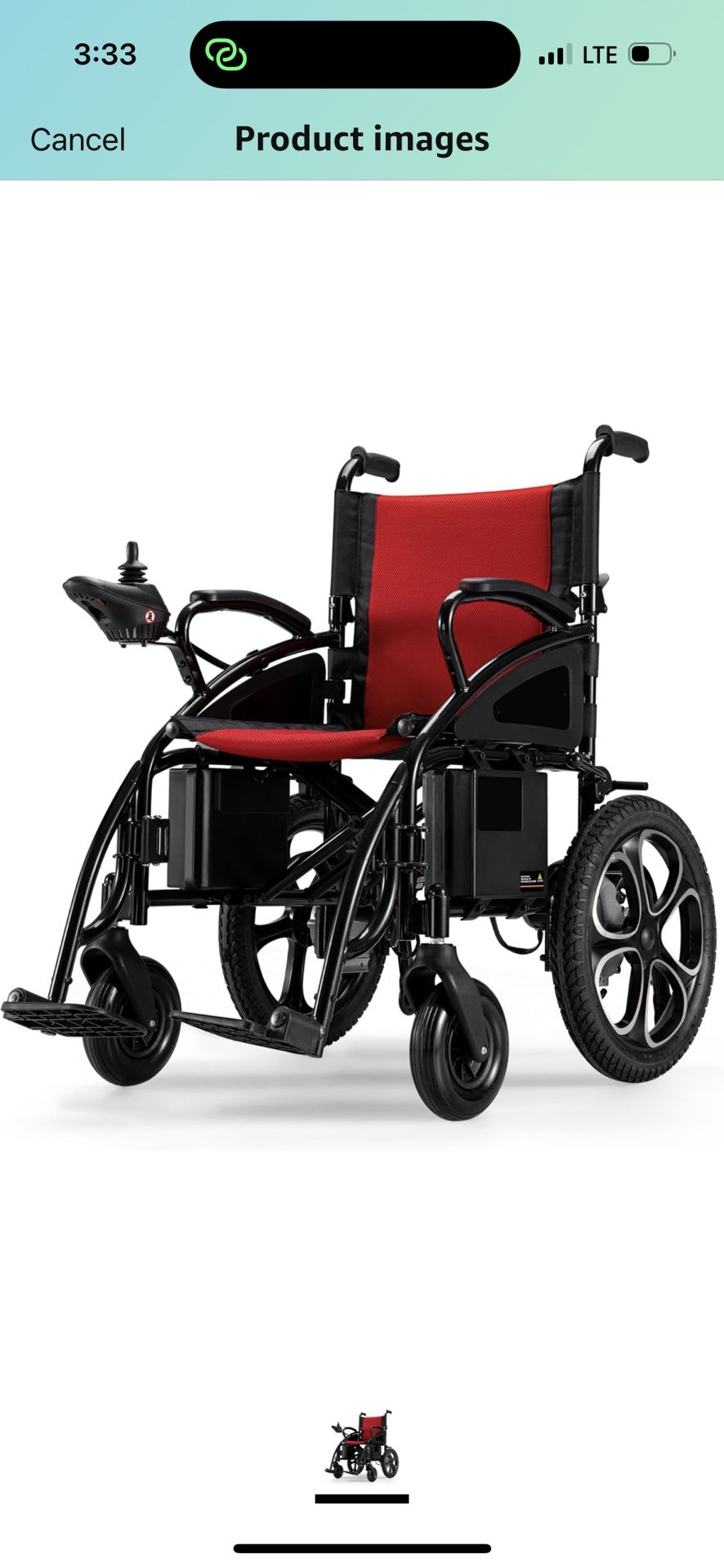 NEW - Electric Foldable Wheelchair for Adults