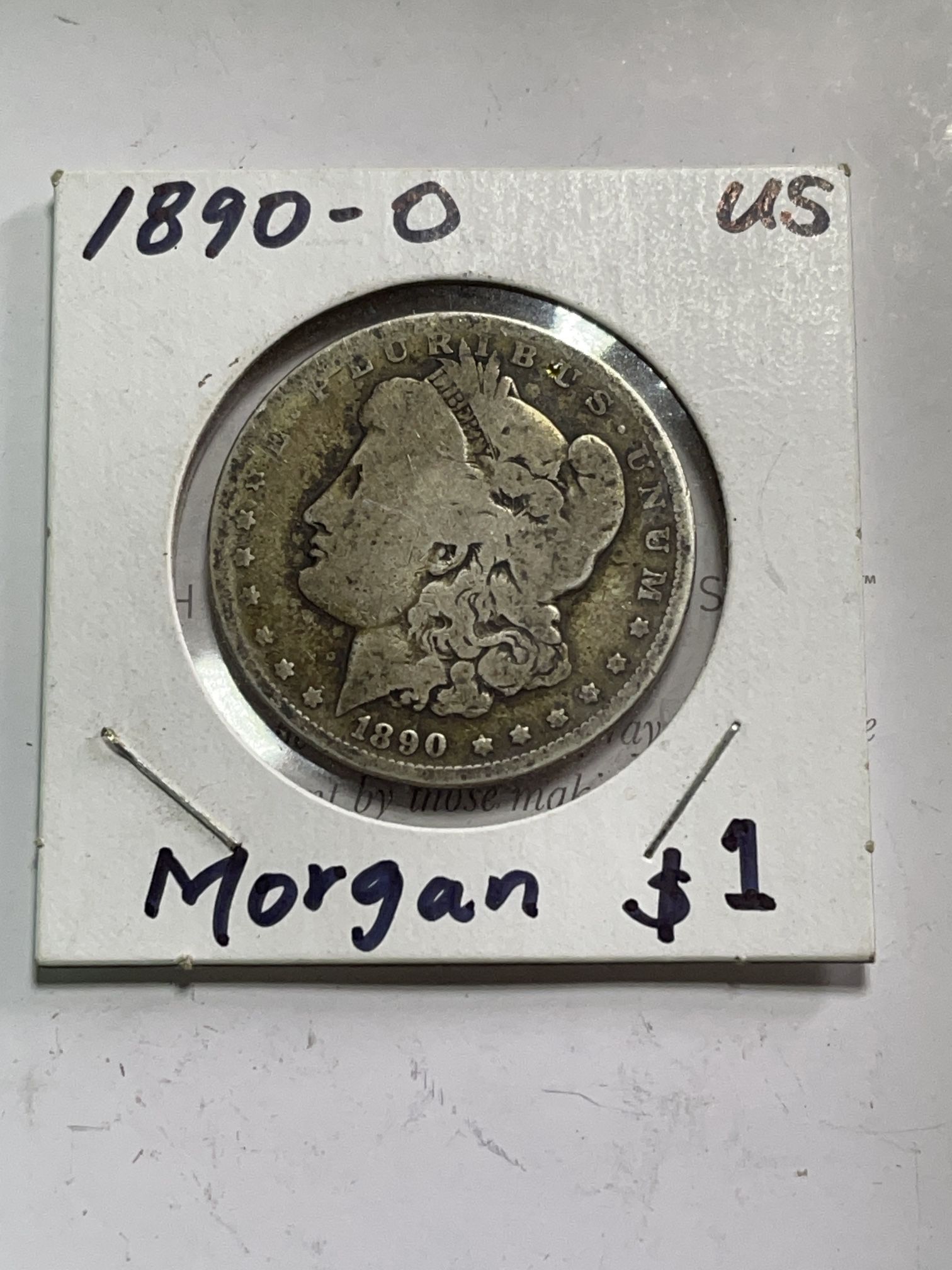 1890- O Morgan Silver Dollar