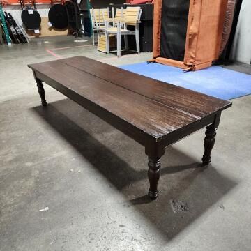 Dark Brown Wood Coffee Table 